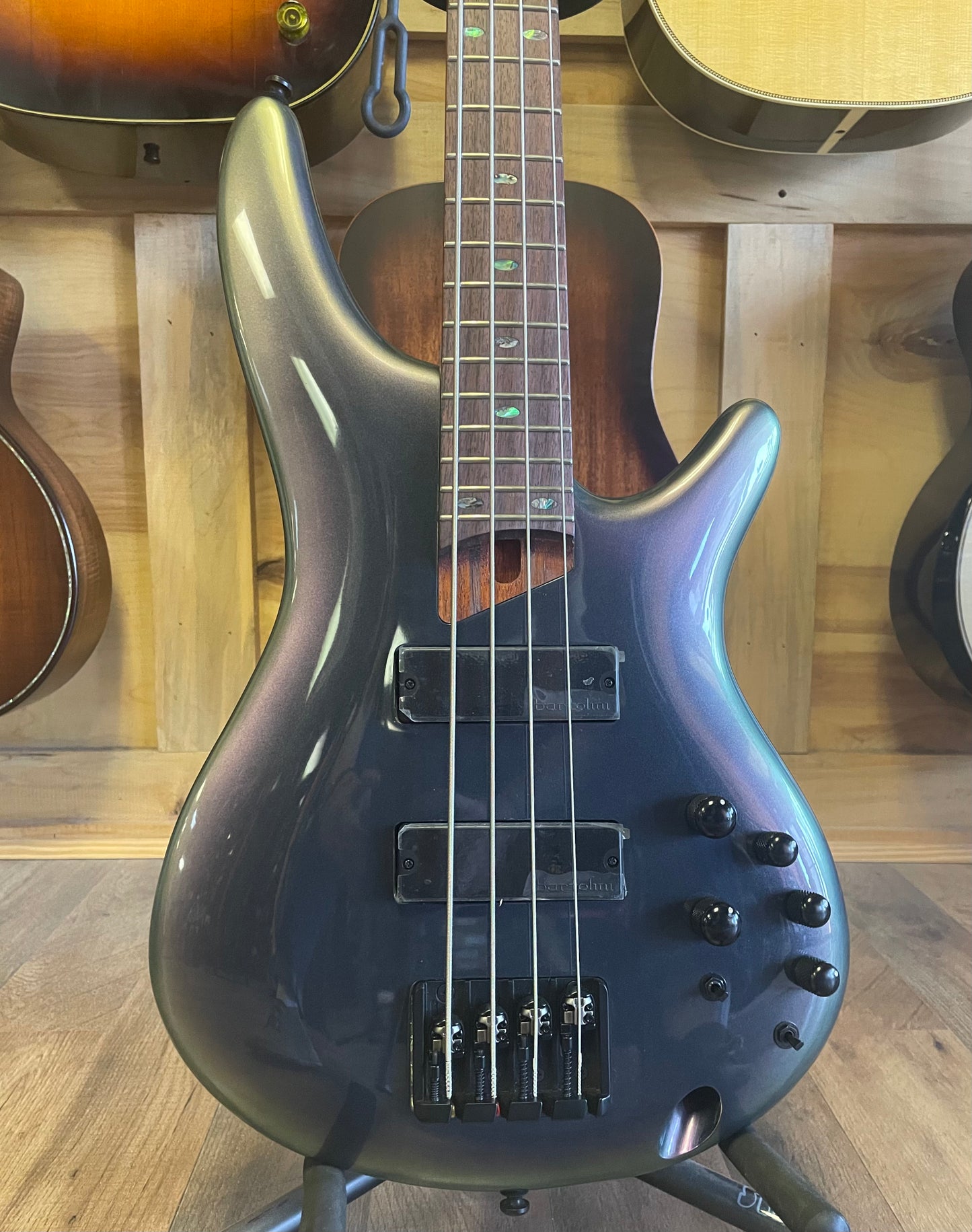 Ibanez SR500E Bass Guitar - Black Aurora Burst (NEW)