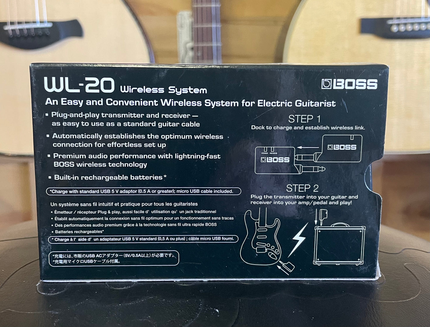 BOSS WL-20 Wireless Guitar System-Black (USED)