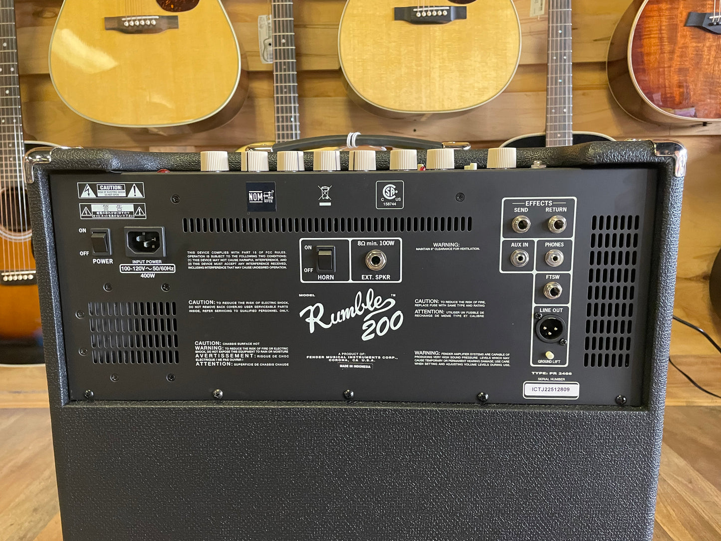 Fender Rumble 200 1x15" 200-watt Bass Combo Amp (NEW)