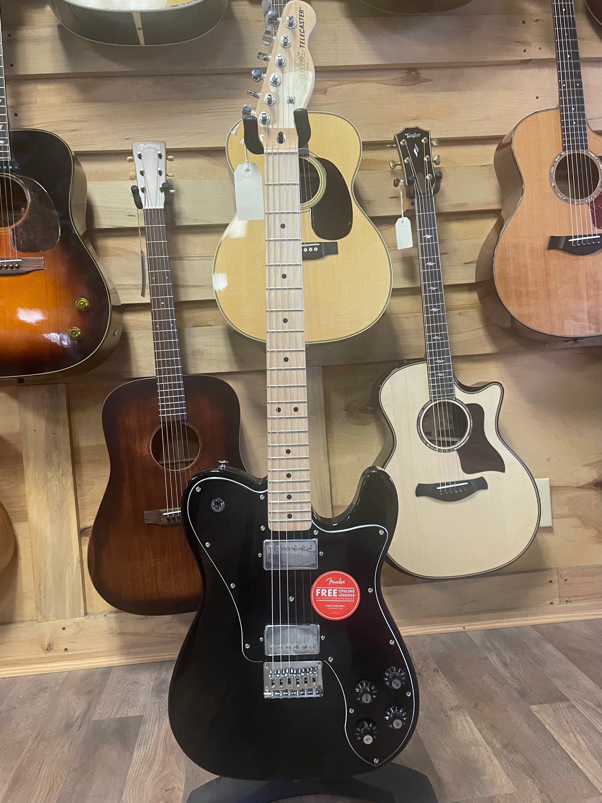 Squier Affinity Series Telecaster Deluxe Electric Guitar - Black Squier Affinity Series Telecaster Deluxe Electric Guitar - Black
