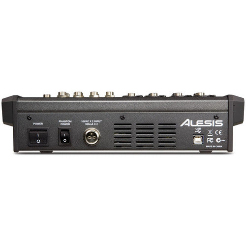 Alesis MultiMix 8 USB FX 8-Channel Mixer with Built-In Effects and 