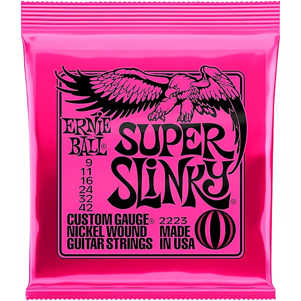 Ernie Ball Super Slinky 2223 (9-42) Nickel Wound Electric Guitar Strings (NEW)