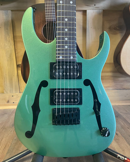 Ibanez Paul Gilbert Signature Mikro PGMM21 Electric Guitar - Metallic Light Green (NEW)