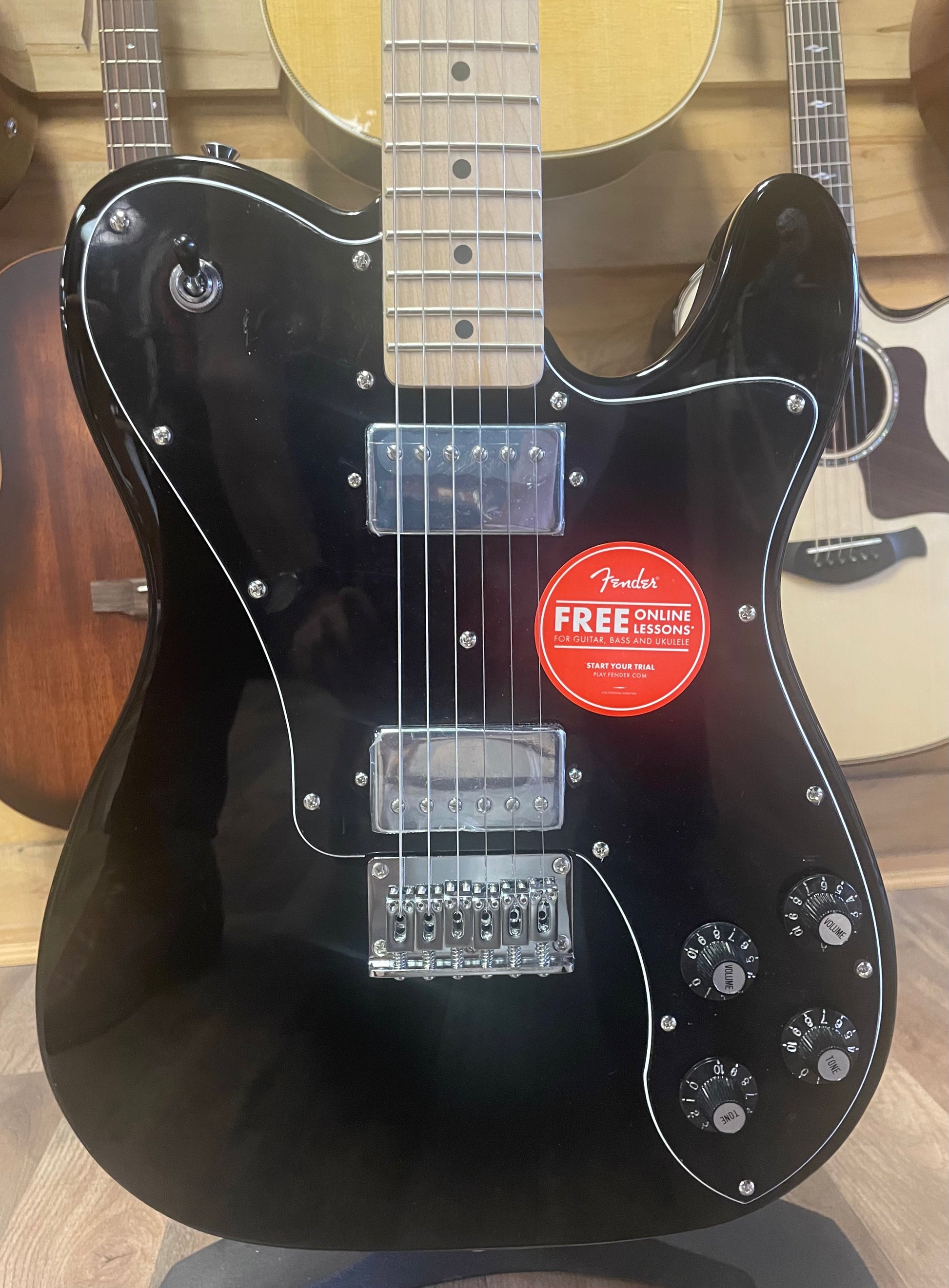 Squier Affinity Series Telecaster Deluxe Electric Guitar - Black Squier Affinity Series Telecaster Deluxe Electric Guitar - Black