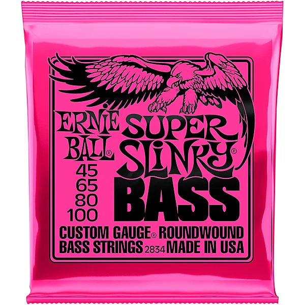 Ernie Ball 2834 Super Slinky Roundwound Bass Strings (NEW)
