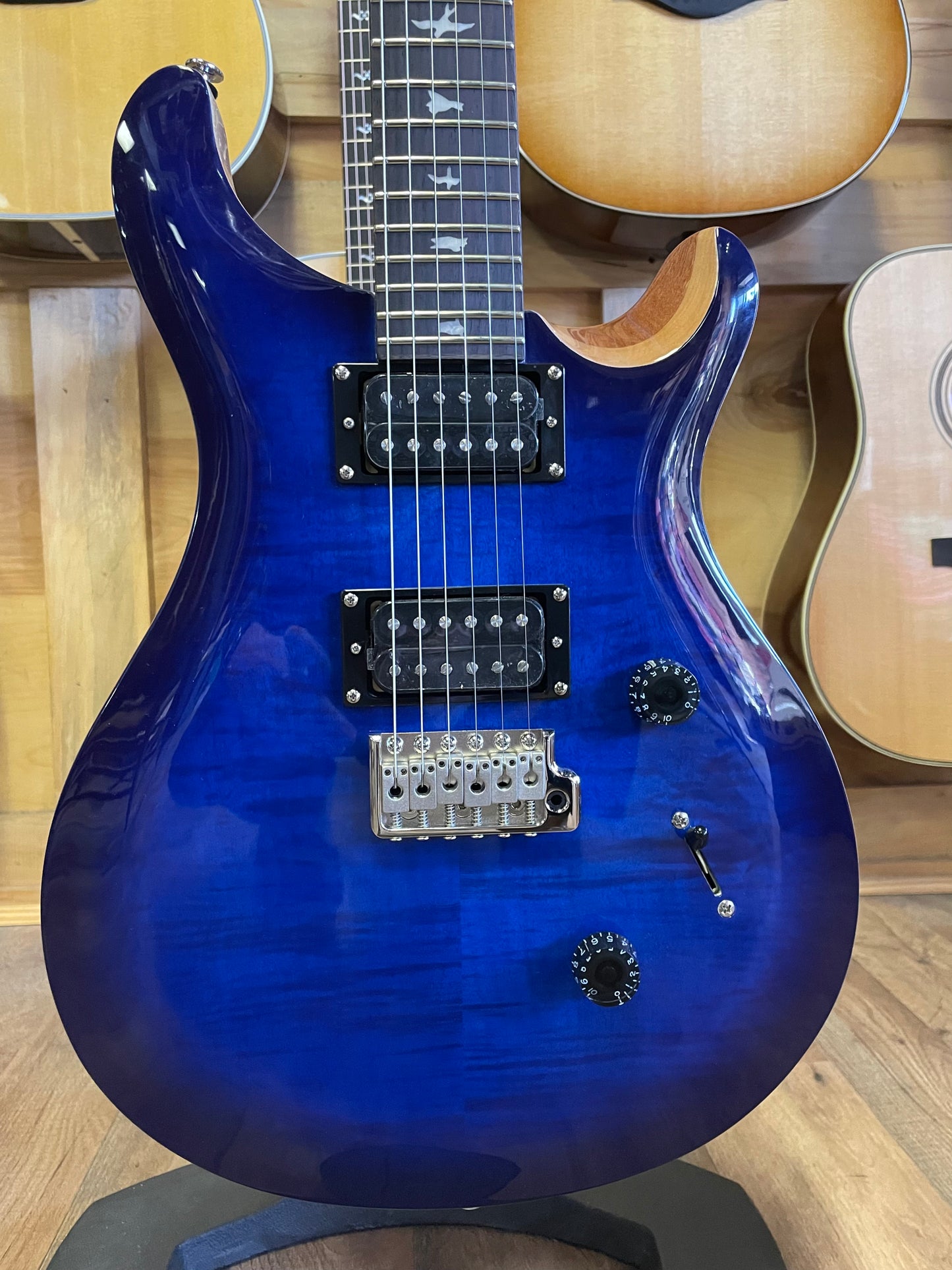 PRS SE Custom 24 Electric Guitar - Faded Blue Burst (NEW)