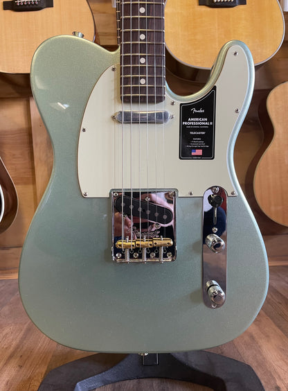 Fender American Professional II Telecaster - Mystic Surf Green with Rosewood Fingerboard (NEW)