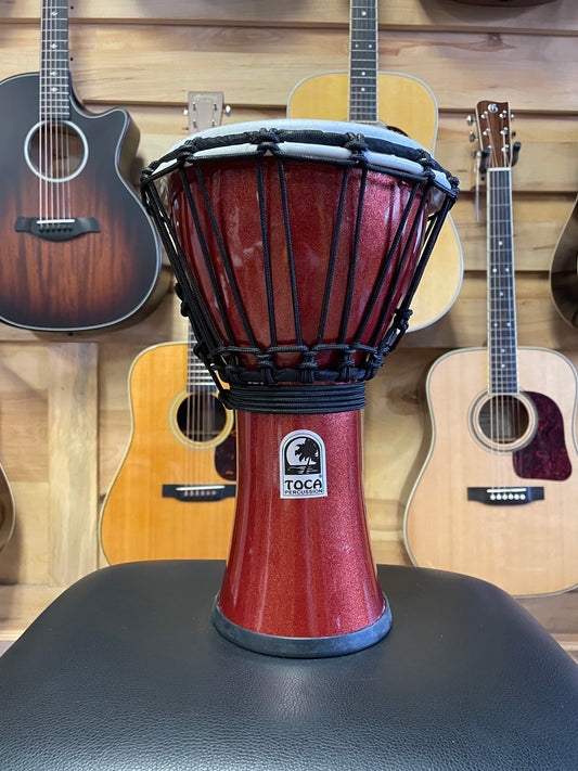Toca Freestyle ColorSound Djembe Metallic Red 7 in. (NEW)