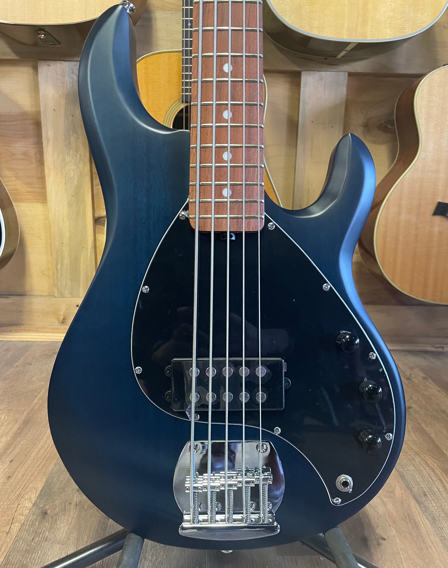 Sterling By Music Man StingRay RAY5 Bass Guitar - Trans Blue Satin (NEW)