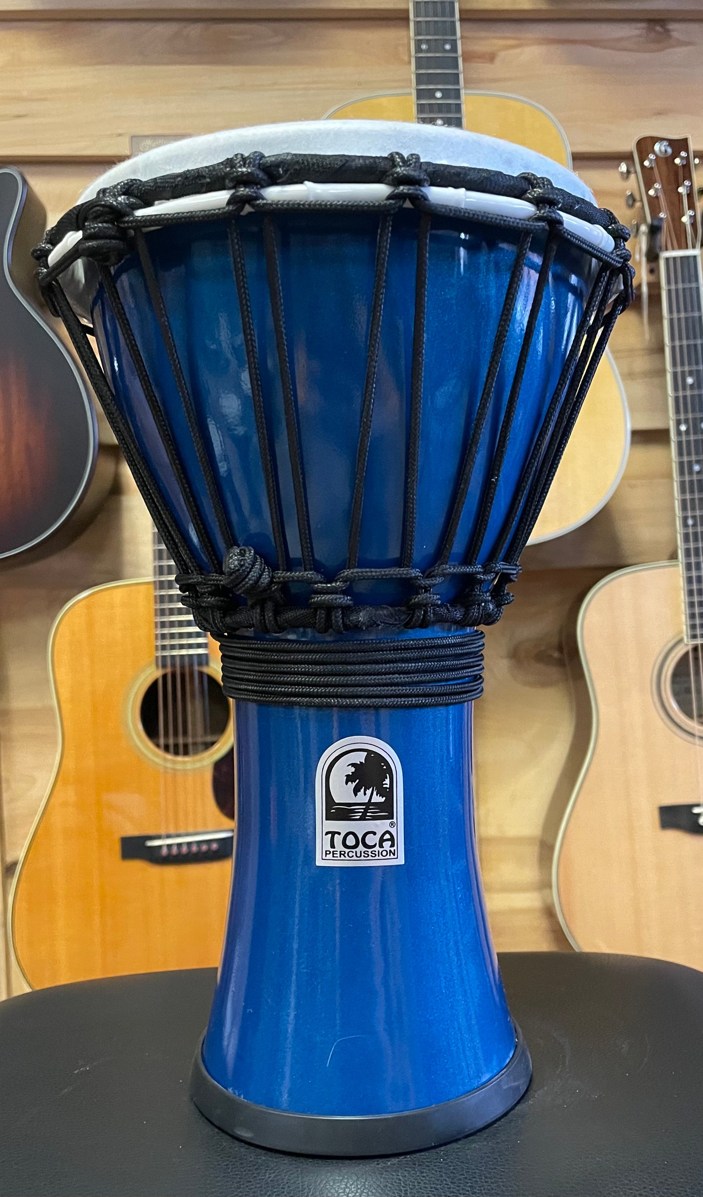 Toca Freestyle ColorSound Djembe Metallic Blue 7 in. (NEW)