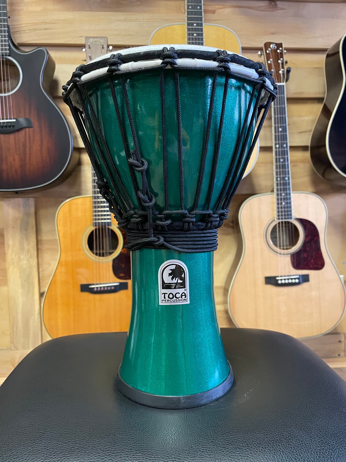 Toca Freestyle ColorSound Djembe Metallic Green 7 in. (NEW)